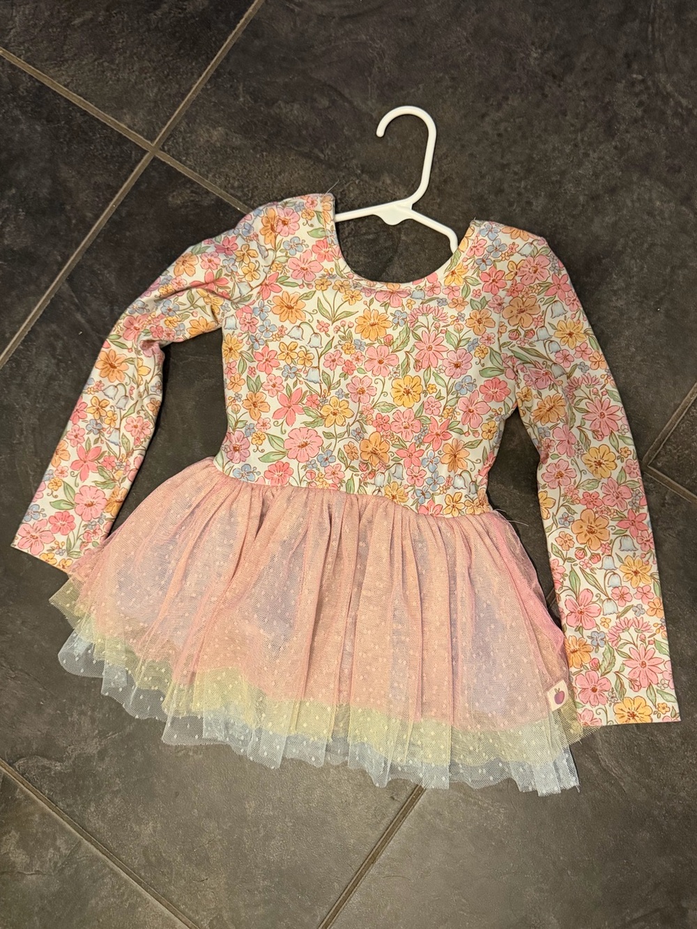 Cheeky Plum Floral Leotard with Skirt